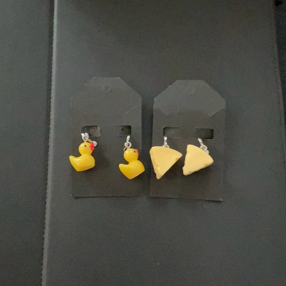 Handmade clip on fun earrings.